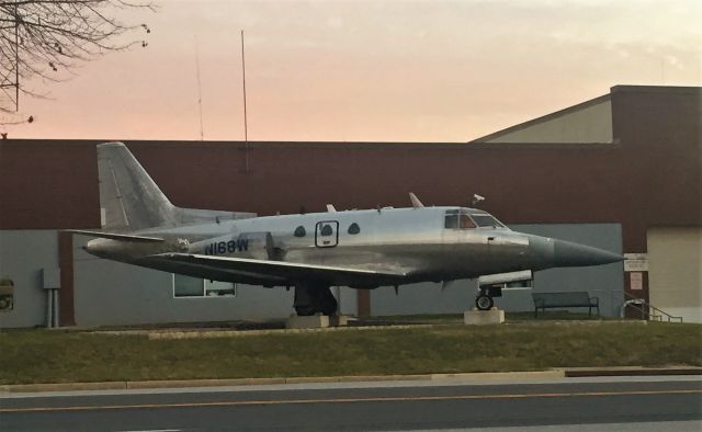 North American Sabreliner (N168W) - Highly modified Sabreliner at the National Electronics Museum down the road from BWI. 12/8/21