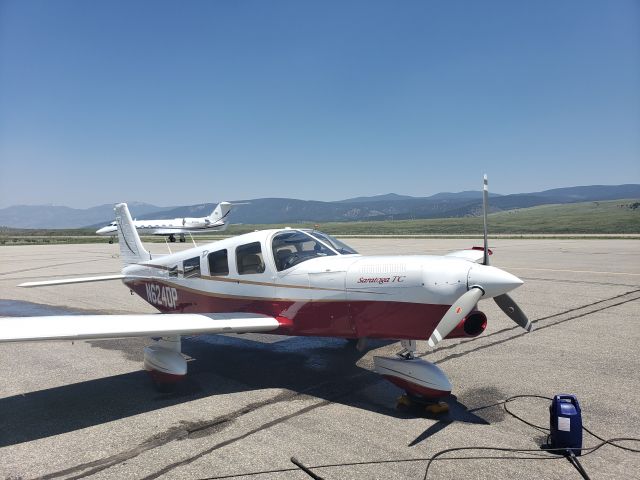 Piper Saratoga (N624DP) - Saratoga N624DP gets a bath at KAXX