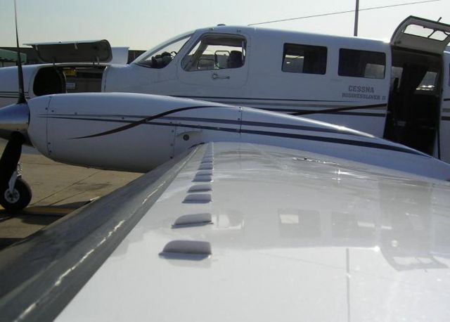 Cessna 402 (ZS-MPC) - Vortex Generators.