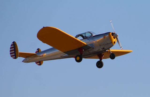 ERCO Ercoupe (N225D) - An Ercoupe 415D airborne after taking off from Runway 18 at Pryor Field Regional Airport, Decatur, AL                          during the 2016 Collings Foundation Wings of Freedom Tour.