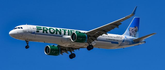 Airbus A321neo (N626FR) - N626FR Frontier Airlines Airbus A321-271NX s/n 11552 "Grace The Oncilla" - Las Vegas - Harry Reid International Airport KLASbr /Photo: Tomás Del Corobr /USA - Nevada May 15, 2025