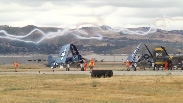 — — - Corsairs over Chino Airshow 2018.