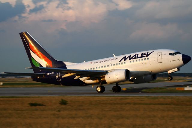 Boeing 737-800 (HA-LOD) - old collection 2011,evening with the last sunbeams of the day