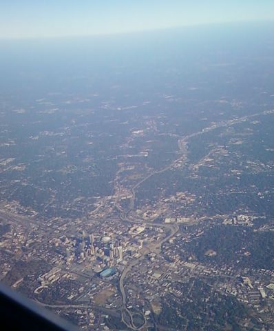 Cessna Citation Excel/XLS (KCLT) - A nice view of downtown Charlotte on my way home to Chicago.