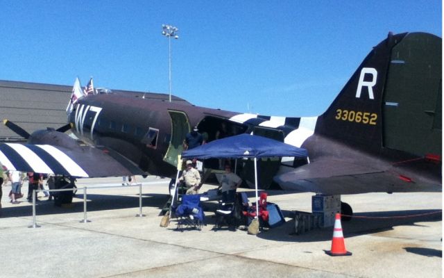 Douglas DC-3 (N345AB) - Douglas C-47 Skytrain (DC-3) 330652 W7-R/37 at (ADW) Andrews AFB - May 19, 2012