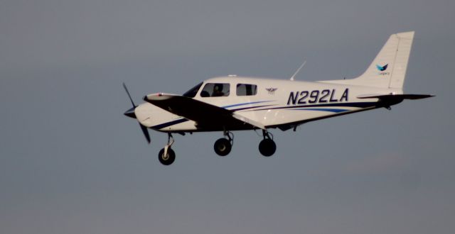 Piper Cherokee (N292LA) - On final is this brand new Piper Cherokee PA-28-181 in the Autumn of 2021.