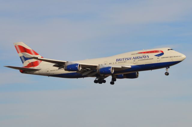 Boeing 747-200 (G-CIVA) - British Airways - Boeing 747-400 - DFW - 01/19/2013