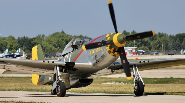 North American P-51 Mustang (N5428V) - “Gunfighter”. Warbirds portion of the Friday afternoon airshow. br /br /7/28/23