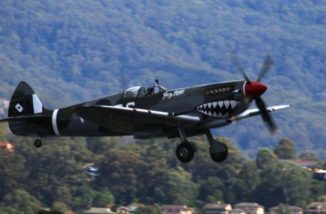 Boeing MD-11 (VRG) - Supermarine Spitfire HF.VIII at Wings over Illawarra Air Show