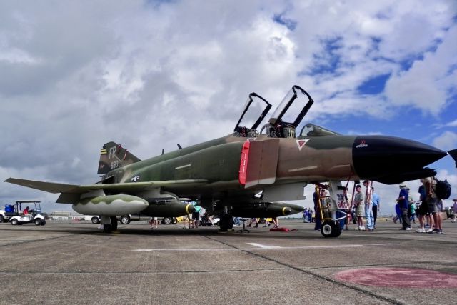 McDonnell Douglas F-4 Phantom 2 (N749CF) - Collings Foundation F-4D Phantom II parked before taking to the air at the 2017 Wings Over Houston (please view in "full" for highest quality)