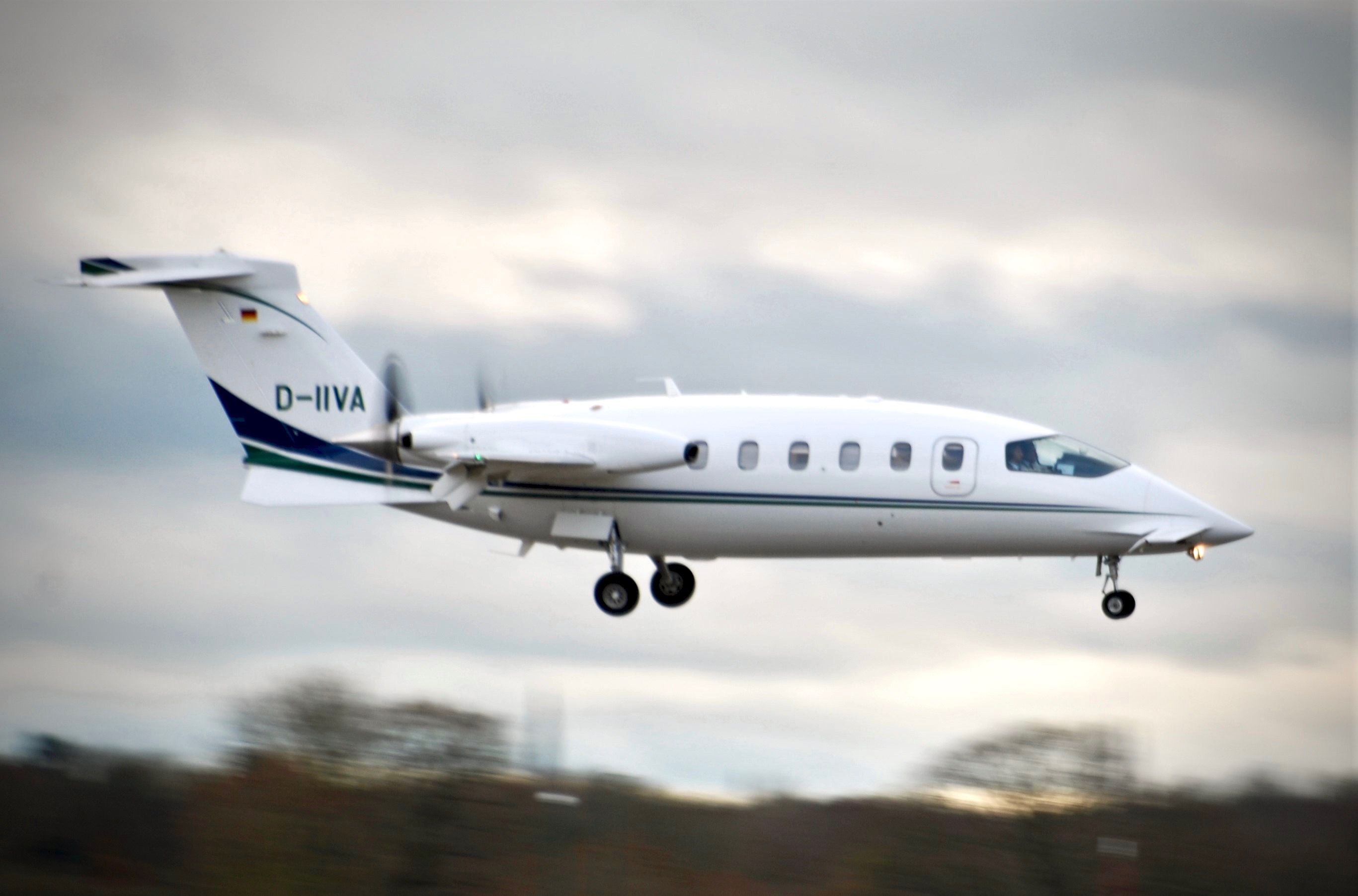 Piaggio P.180 Avanti (D-IIVA) - Taken from Carpark 5