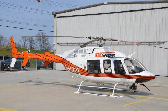 Eurocopter EC-635 (N407UT) - University of TN's LifeStar at its base at University of Tennessee Medical Center in Knoxville, TN.