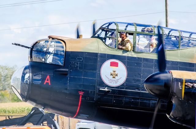 Avro 683 Lancaster (C-GVRA) - Avro Lancaster crowded cockpit, have a good flight.