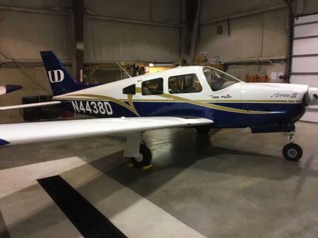 Piper Cherokee Arrow (N4438D) - University of Dubuque Aviation 2015 model Piper PA-28 ArrowIII