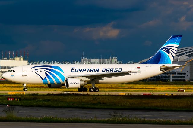 Airbus A300F4-600 (SU-GAS) - sun only on the taxiway, evening