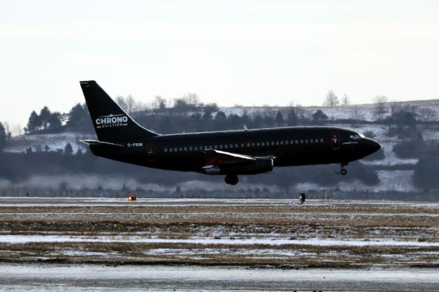 Boeing 737-200 (C-FBIM) - Very rare and special visitor to BOS is this Chrono Jet br /B737-200. Don't see these much at Logan anymore. 