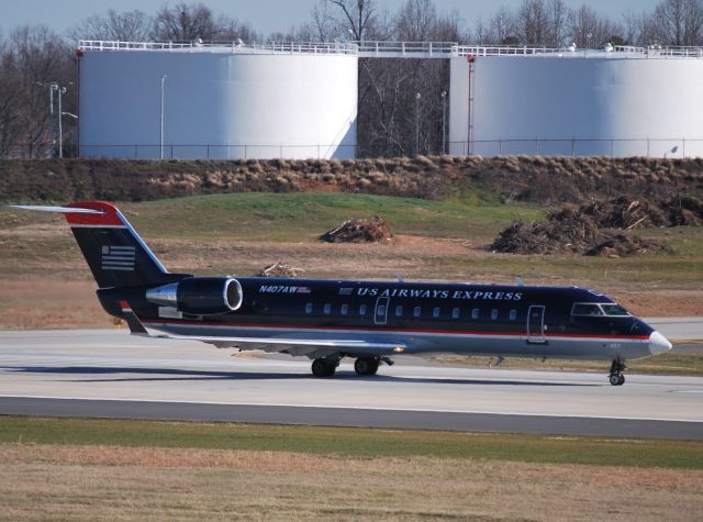 Canadair Regional Jet CRJ-200 (N407AW) - 18C - 1/31/12