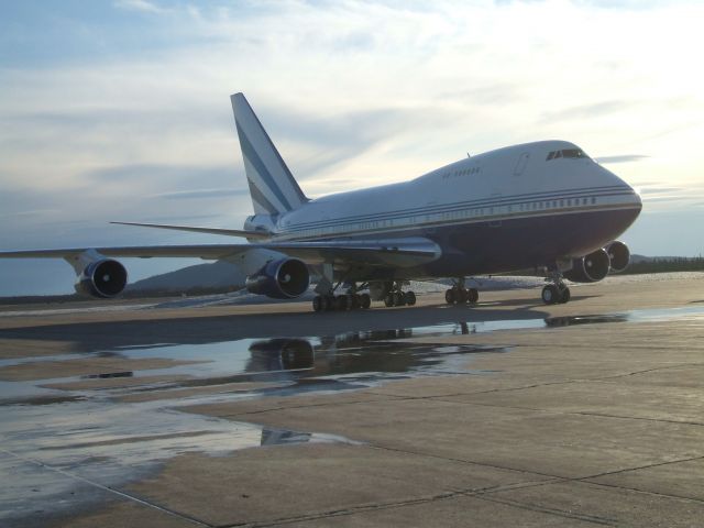 Boeing 747-200 (VQ-BMS) - Parked at Irving Aviation FBO, Goose Airport NL. May 19/09