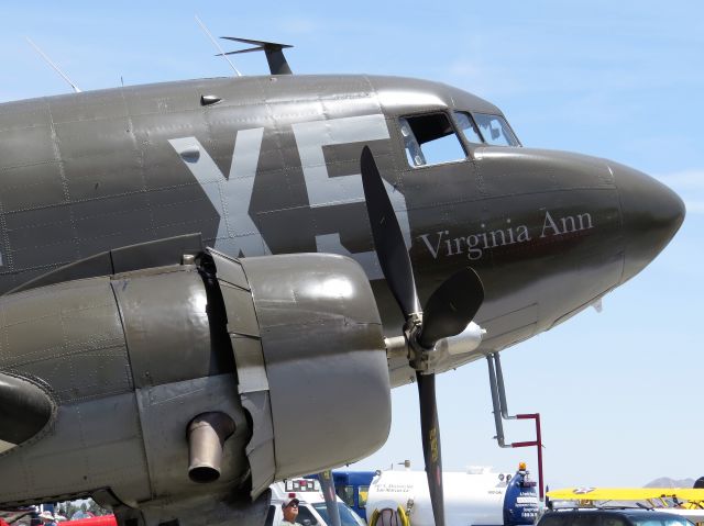 Douglas DC-3 (N62CC) - The "Virginia Ann" 330647 at Chino Air Show - 2018