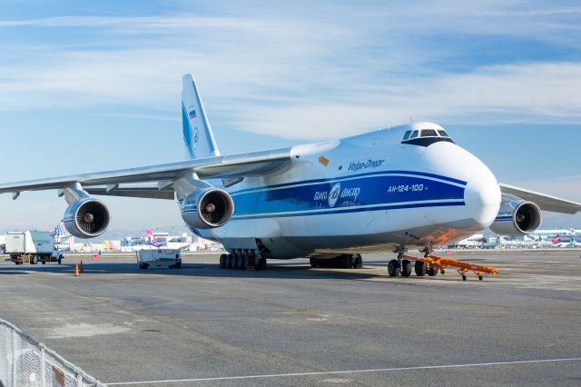 Antonov An-124 Ruslan (RA-82079) - South side of LAX off Imperial, parked at the Flight Path Museum. Love these giants!!