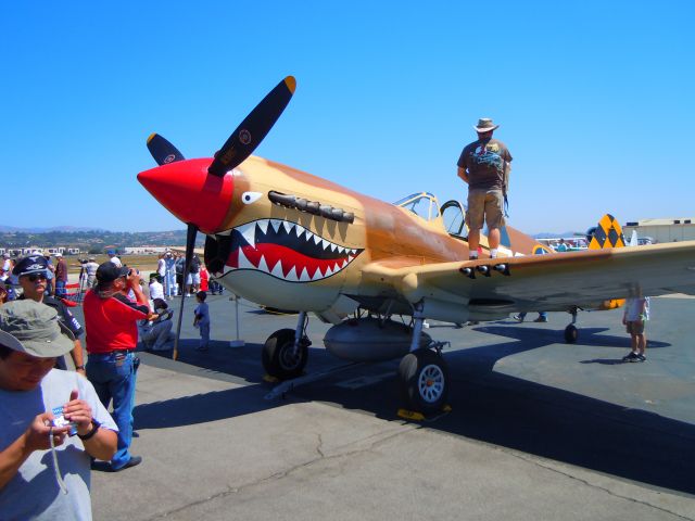 CURTISS Warhawk (UNK) - At Camarillo, CA airshow 8-21-10