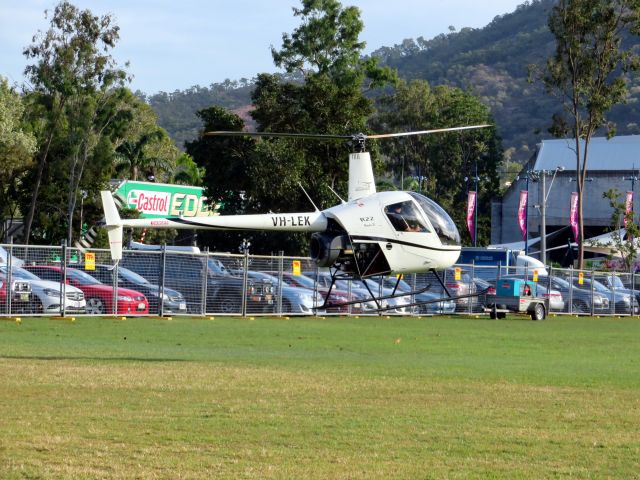 Robinson R-22 (VH-LEK) - At V8 Supercar event Townsville, Qld