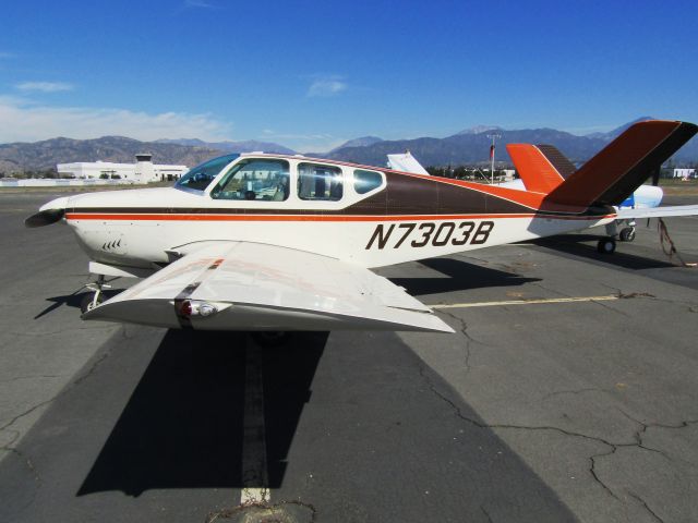 Beechcraft 35 Bonanza (N7303B) - On the ramp