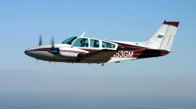Beechcraft 55 Baron (N53GM) - The Red Baron