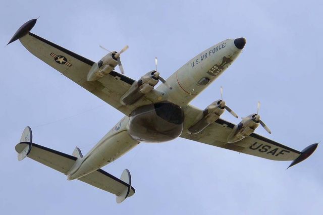 N548GF — - Lockheed EC-121T Warning Star N548GF made a single high pass over the Chino Airport before breaking into the pattern for Runway 26 Left.