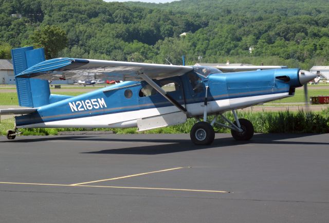 Piper Saratoga (N2185M) - It is a PC6. At the RELIANT AIR ramp, where you find the lowest fuel price on the Danbury (KDXR) airport.