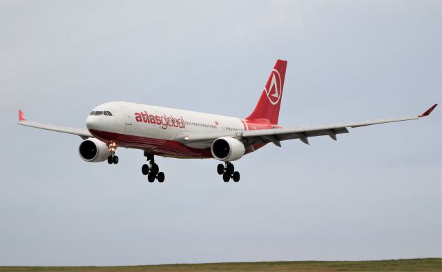 Airbus A330-200 (TC-AGL) - atlas global a330-203 tc-agl landing at shannon from istanbul for storage 31/11/19.