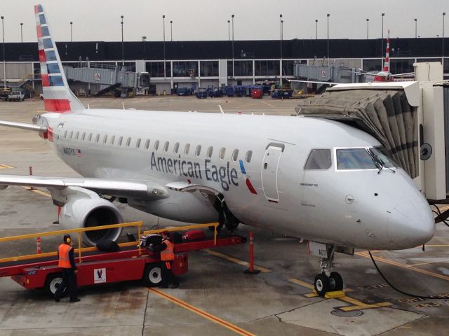 Embraer 170/175 (N407YX) - At the gate after the flight from KSAT.