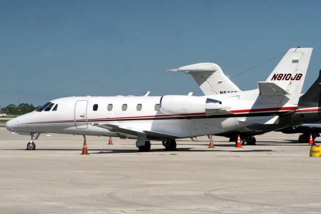 Cessna Citation Excel/XLS (N810JB) - Delta Private Jets Citation Excel parked on the ramp on 31-Oct-17 prior to carrying out an airtest before heading to KCVG as DPJ81.