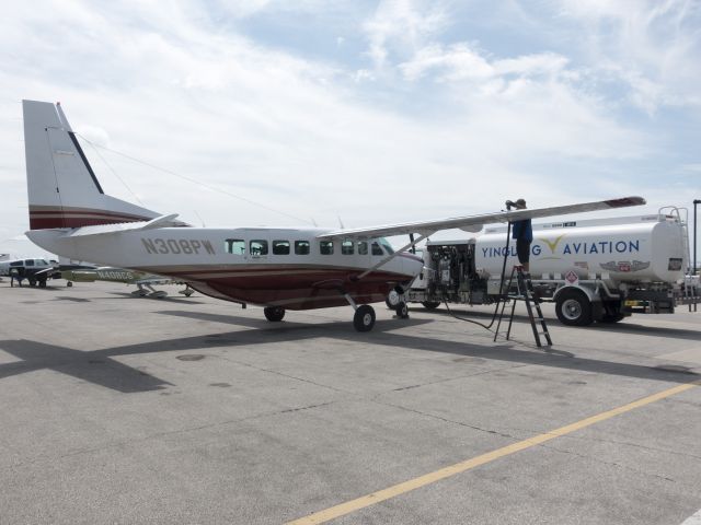 Cessna Caravan (N308PW) - 15 AUG 2017. Fueling for a ferry flight to Indonesia.