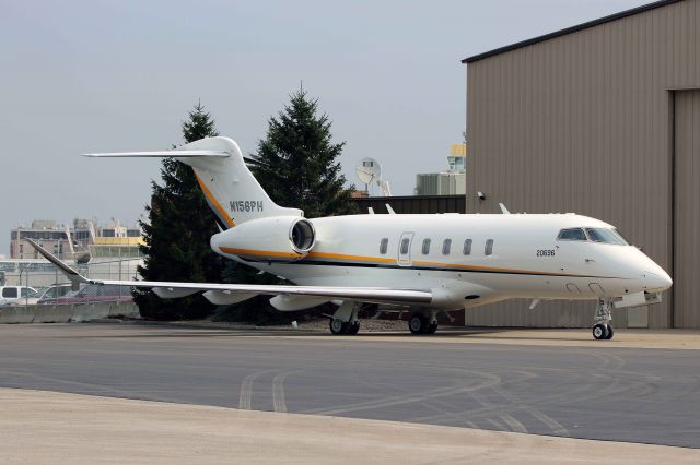 Canadair Challenger 350 (N156PH) - A brand-new Bombardier BD-100-1A10 Challenger 350, N156PH with its’ c/n stenciled on the nose, on its’ first appearance in Cleveland during a pre-delivery familiarization visit on 28 Aug 2017. The FAA airworthiness certificate was issued on 22 Aug 2017. The new Challenger 350 will be delivered to its’ owner on 1 Sep 2017.