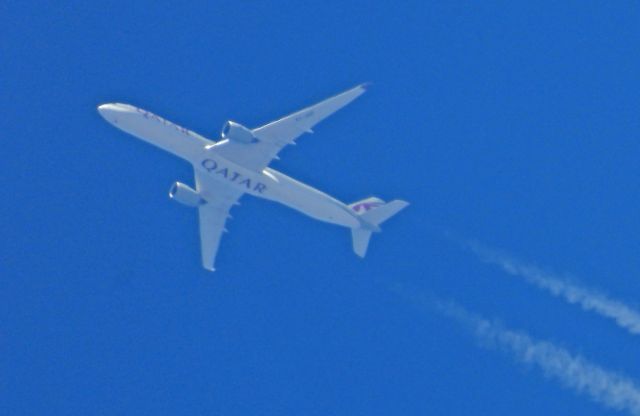 Airbus A350-1000 (QTR739) - Passing by Carson City, NV on the way to LAX
