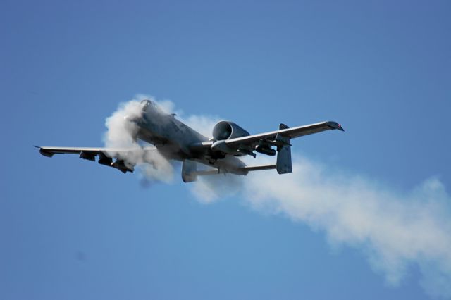 Fairchild-Republic Thunderbolt 2 — - A-10s From Whiteman AFB, Missouri Shoot Up A Target Convoy at Hardwood Bombing Range Finley, WI on Their Open House September 11 Weekend