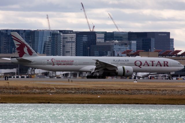 BOEING 777-300ER (A7-BES) - 'FIFA World Cup Qatar 2022' markings.