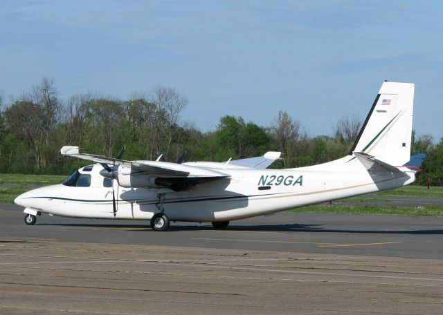 Rockwell Turbo Commander 690 (N29GA) - Parked at the Shreveport Downtown airport.