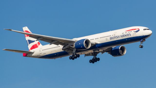 BOEING 777-300ER (G-STBI) - Divert from ORD due to weather.