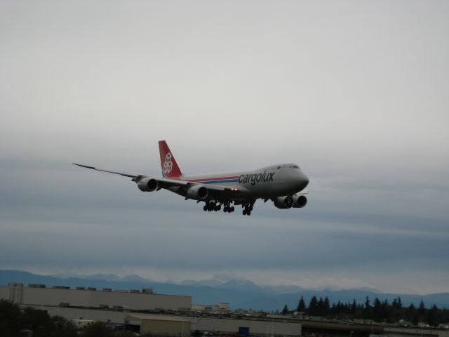 Boeing 747-200 (BOE503) - This is Boeings new experimental 747-800 model returning from Grant County Airport in Eastern Washington.