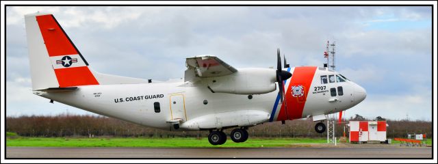 ALENIA Spartan (C-27J) (C2707) - Landing runway three-zero at KMCE