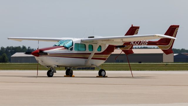 Cessna Super Skymaster (N337GS) - A essna 337G sits tied down on the ramp at KPPO.