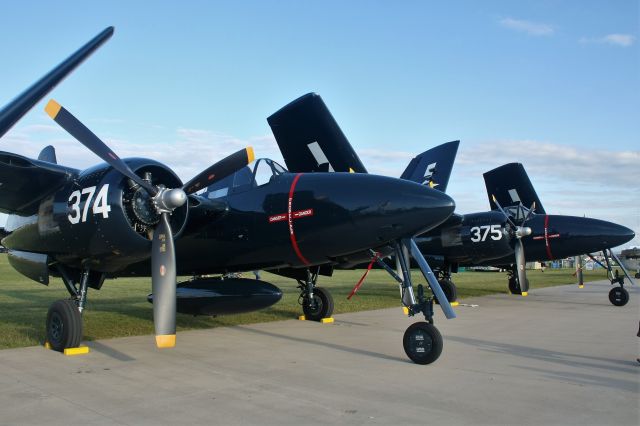NX7629C — - The Sleek Grumman F-7F Tigercat Pair at Sunset.  