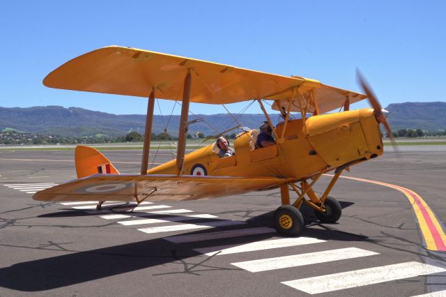 OGMA Tiger Moth (VH-DHV) - Preparing the HARS Aviation Museum Tiger Moth for flight.