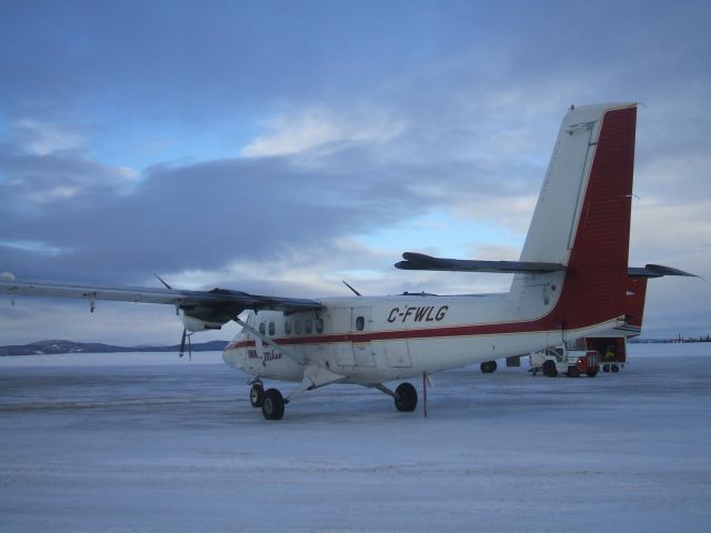 De Havilland Canada Twin Otter (C-FWLG) - Parked on the ramp at Goose Airport NL. Jan6/9