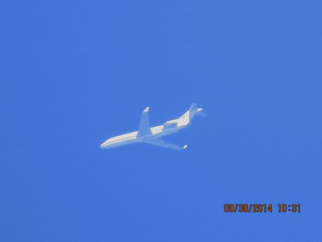 BOEING 727-200 (N725CK) - Kalitta Charters flight 725 from SDF to ONT over Baxter Springs Kansas (78KS) at 30,000 feet.