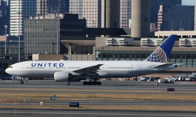 Boeing 777-200 (N228UA) - United B777-222/ER (N228UA) a diversion from IAD for fuel/crew change.