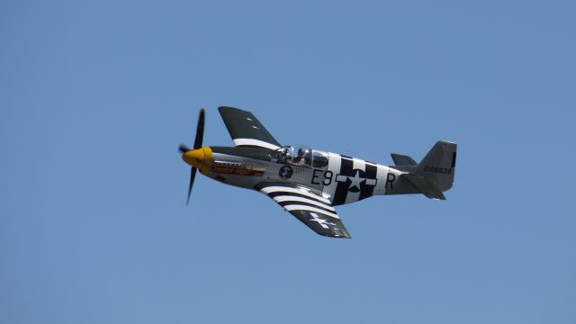 N5087F — - Historic Flight Foundations P51B Mustang "Impatient Virgin?" makes a flyby at Vintage Aircraft Weekend, 9/3/11.