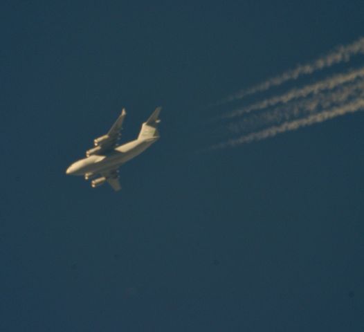 Boeing Globemaster III — - C-17 west of Cleveland tracking towards D.C. 8-13-14